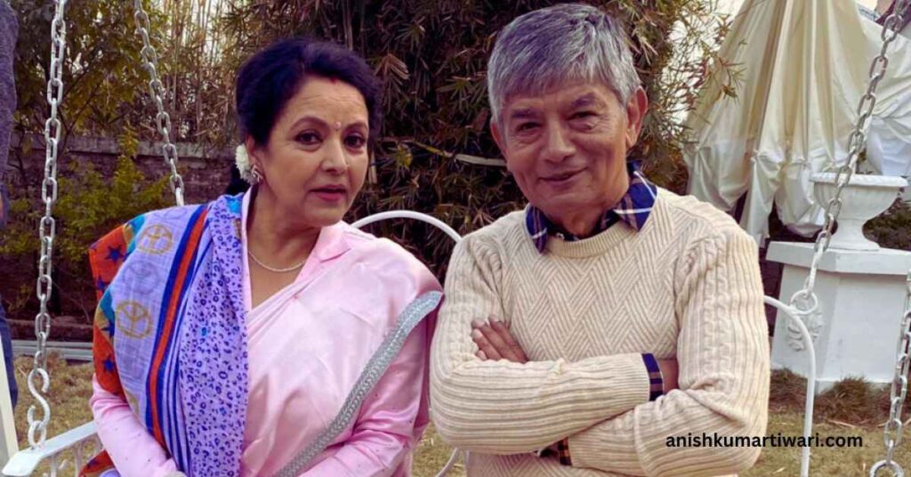 Madan Krishna Shrestha with his wife : Maha Ko Ma