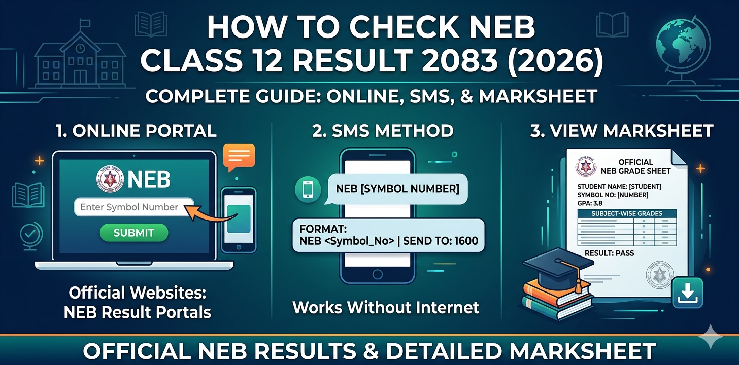 How to Check NEB 12th Exam Results 2083